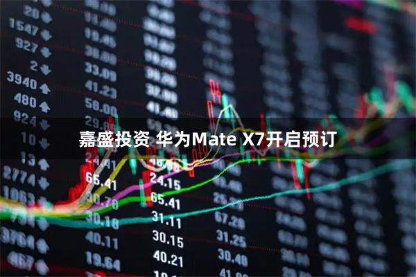 嘉盛投资 华为Mate X7开启预订